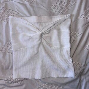 White Tie Tube Top